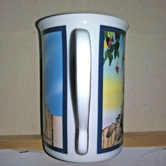 Comical Cats Mug Cup Danbury Mint 'On the Fence" - Picture 6 of 6